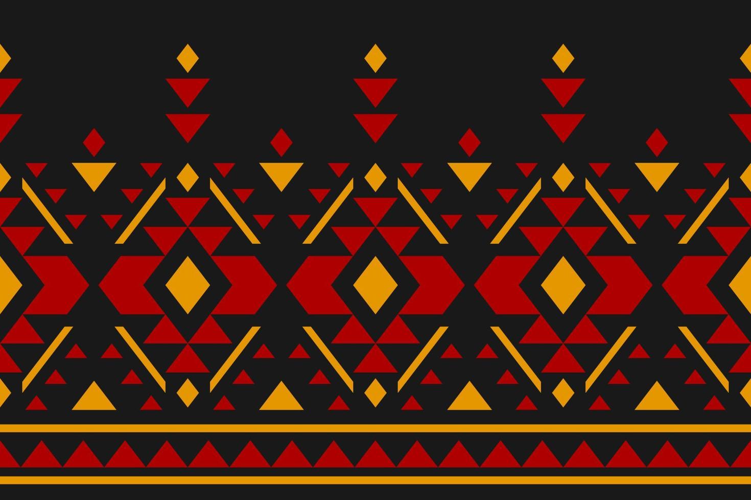 Border ethnic tribal pattern art. Fabric American, mexican style. Geometric striped native. vector