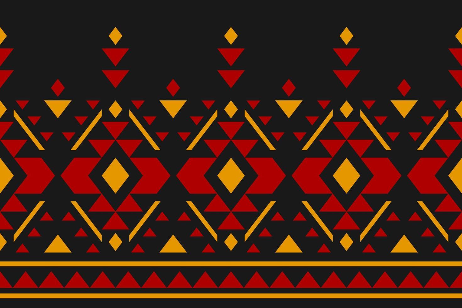 Border ethnic tribal pattern art. Fabric American, mexican style. Geometric striped native. vector