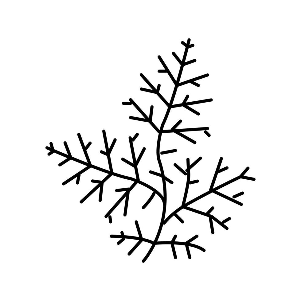 water wisteria line icon vector illustration
