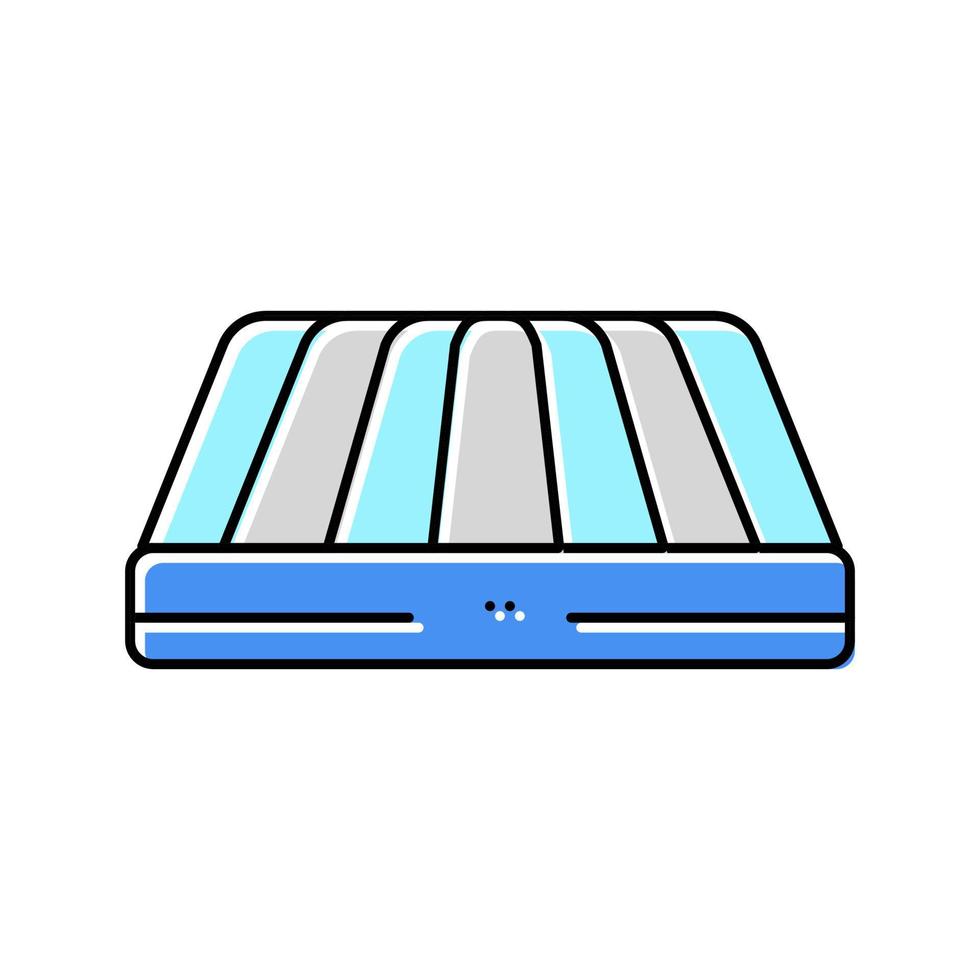 inflatable mattress color icon vector illustration