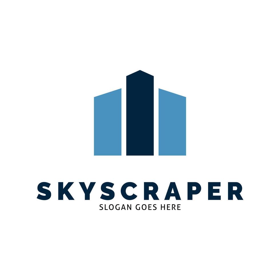 Skyscraper Icon Vector Logo Template Illustration Design