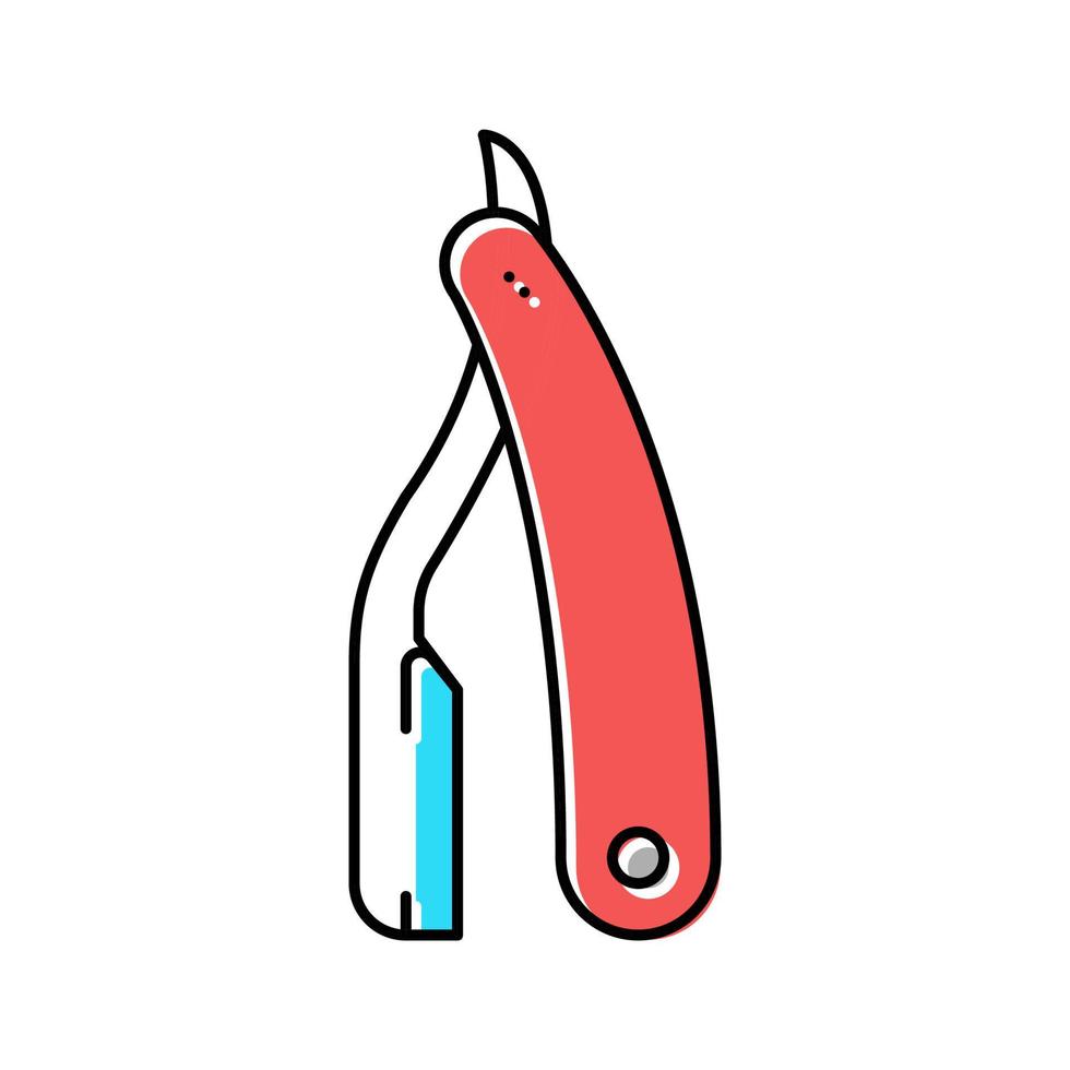 dangerous razor color icon vector illustration