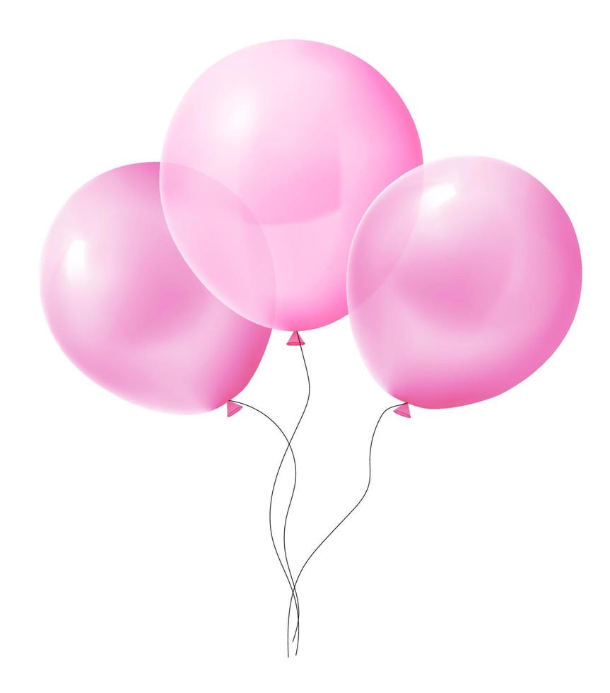 Punk Realistic Birthday Party Balloon vector