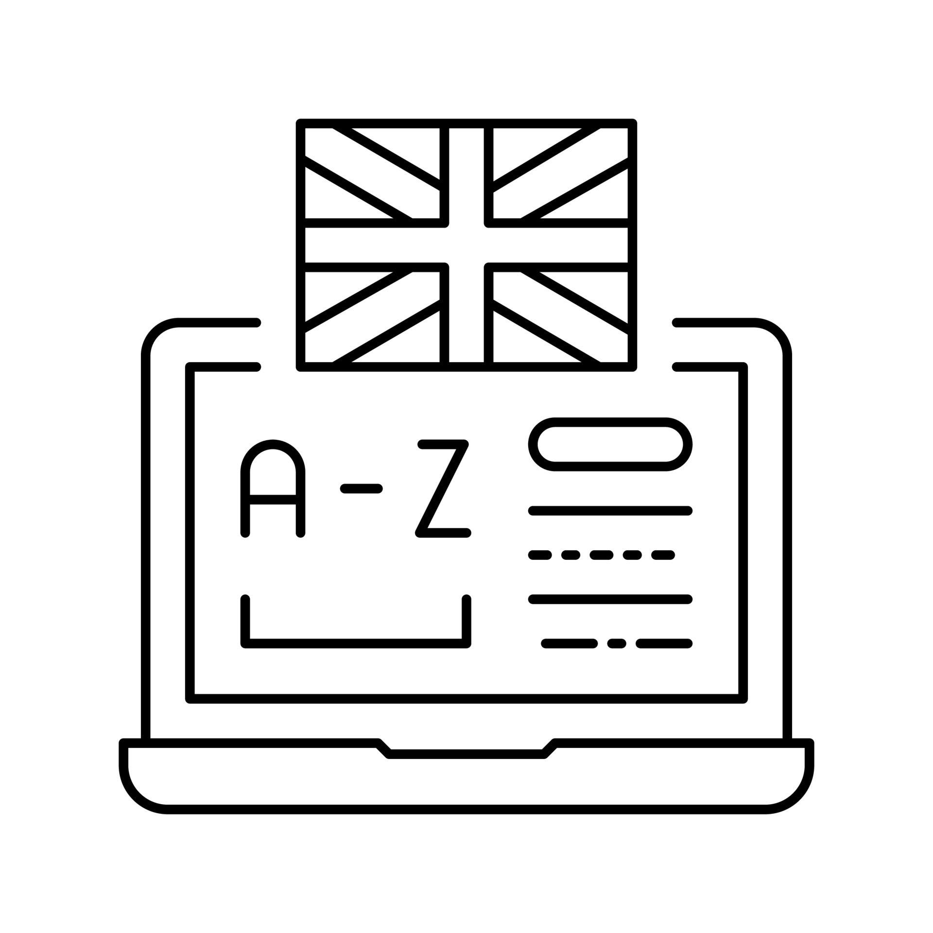 learn english line icon vector illustration 19596699 Vector Art at Vecteezy