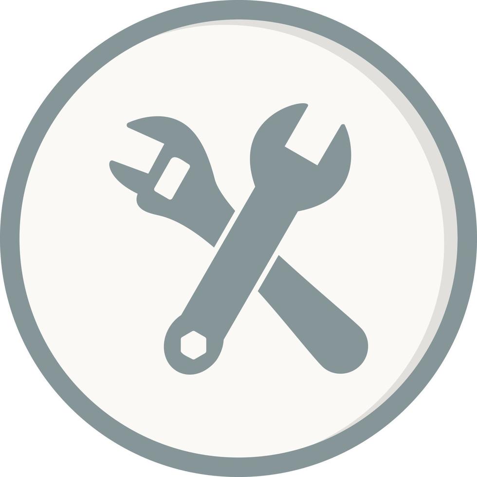 Cross Wrench Vector Icon