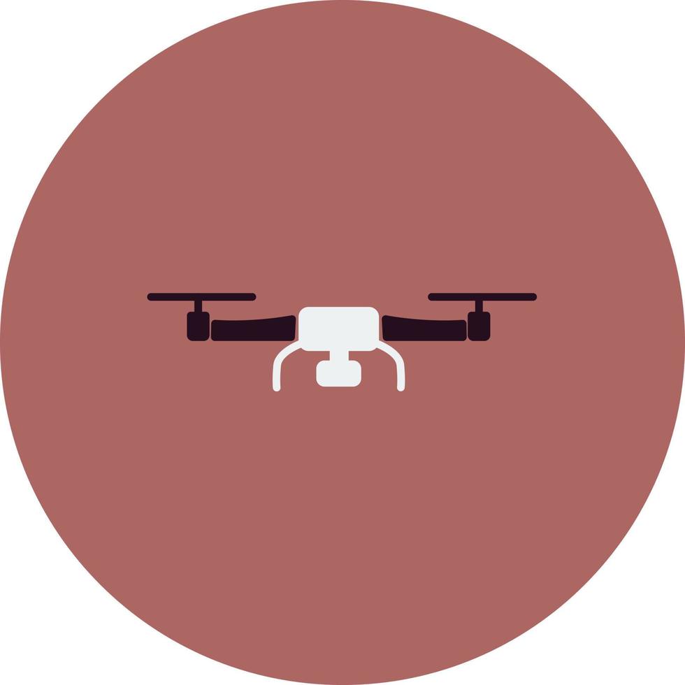 icono de vector de dron de cámara