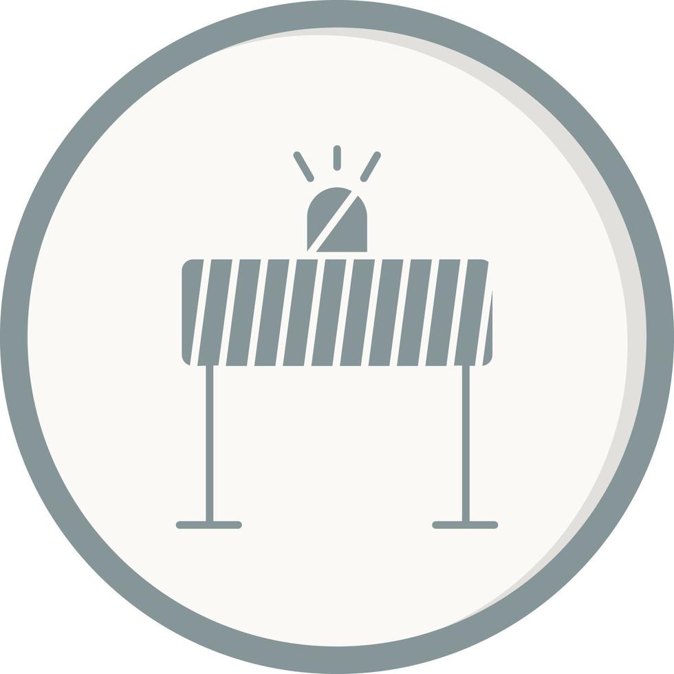 Road barrier Vector Icon