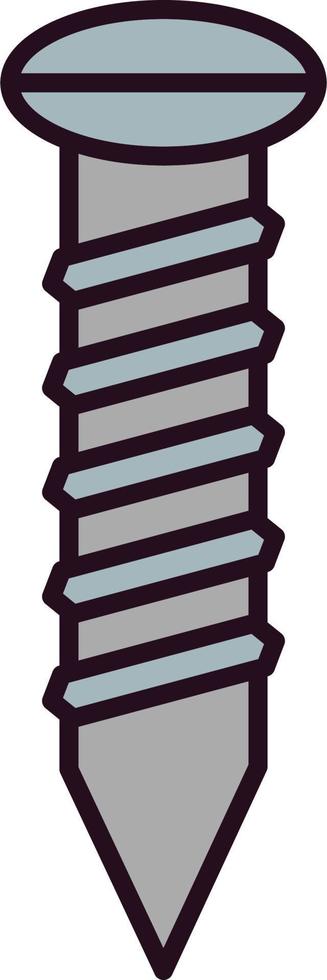 icono de vector de tornillo