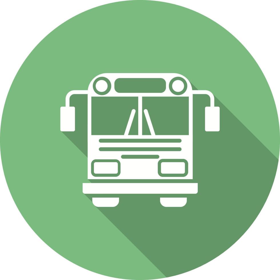 icono de vector de autobús escolar