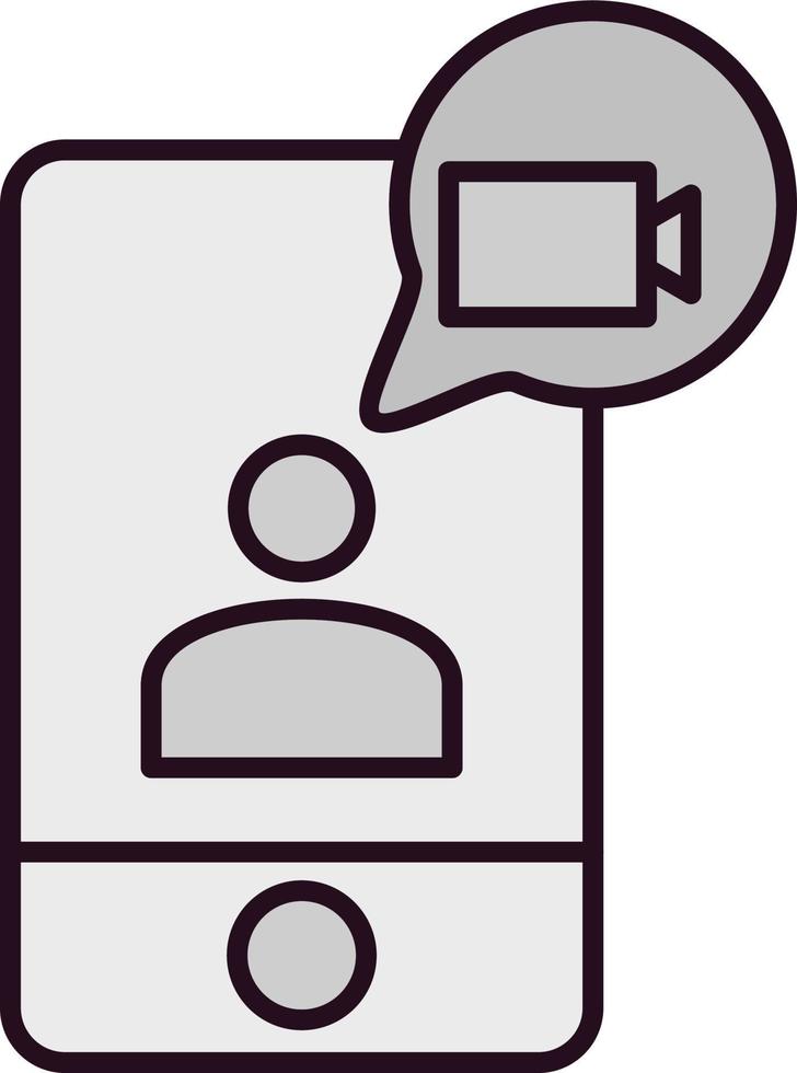 Video chat Vector Icon