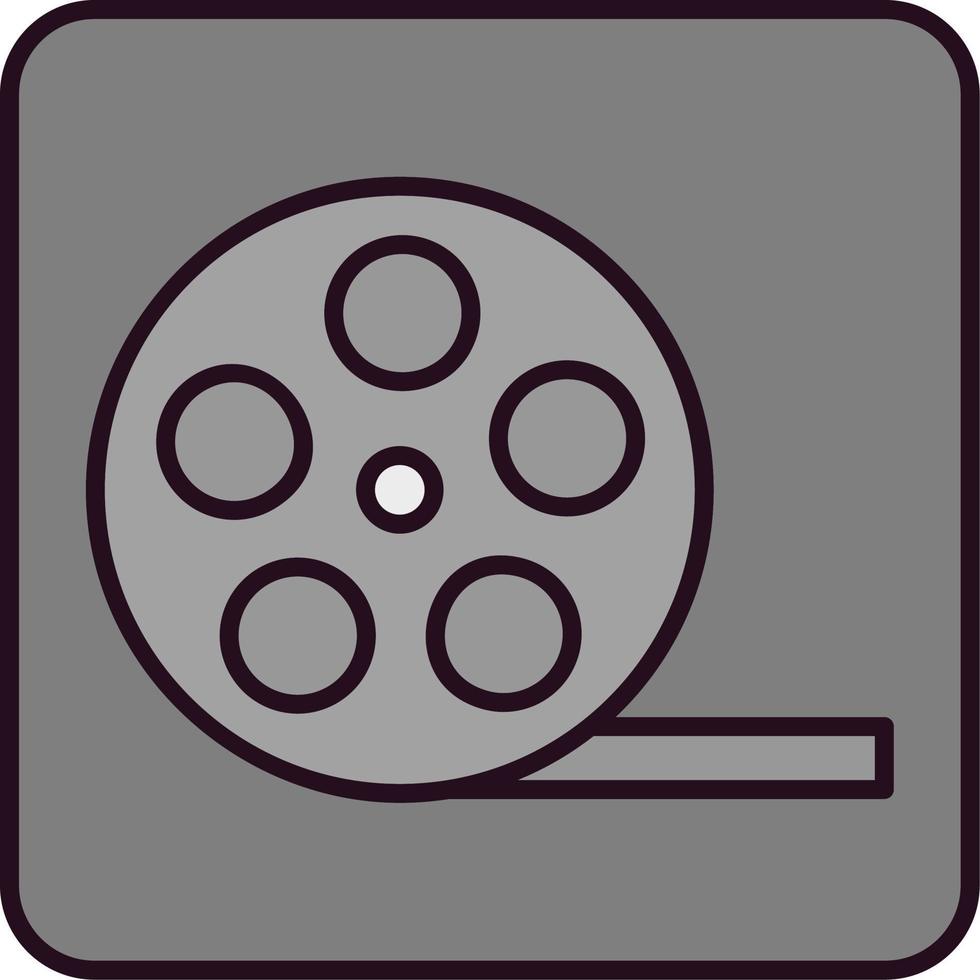 icono de vector de carrete de película