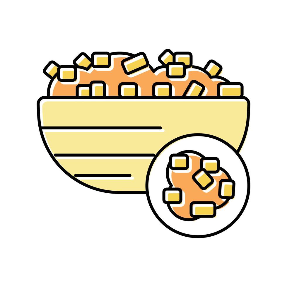 bulgur groat color icon vector illustration