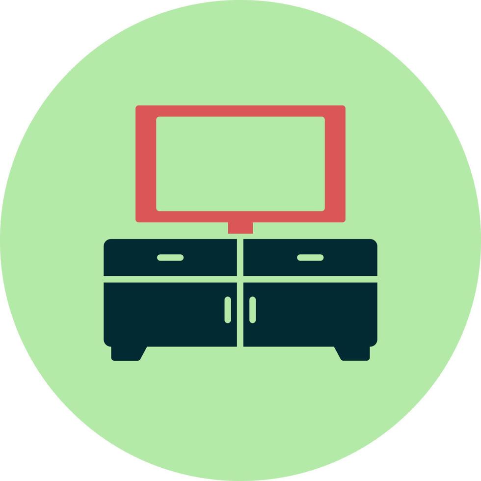 Tv Table Vector Icon