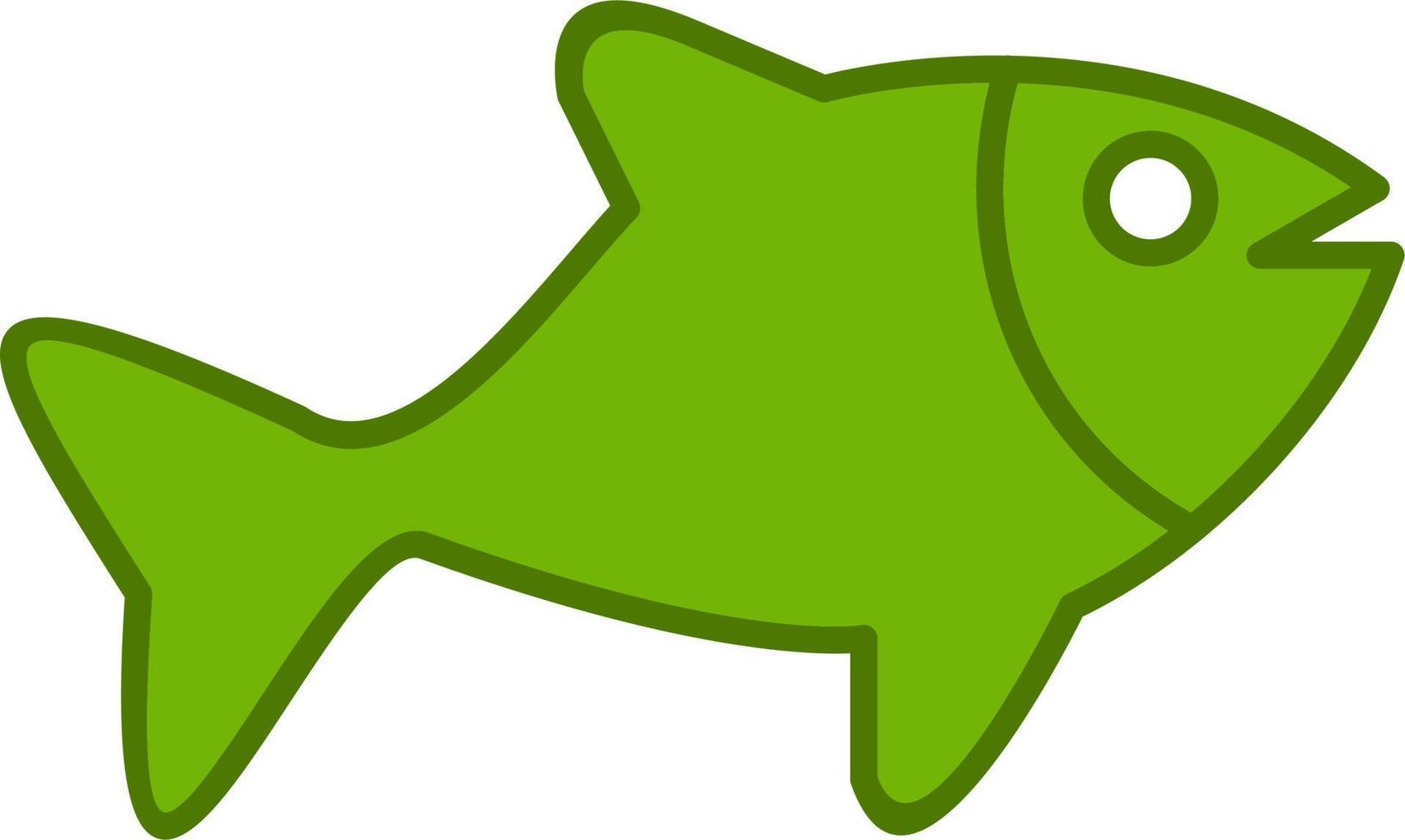 icono de vector de pescado