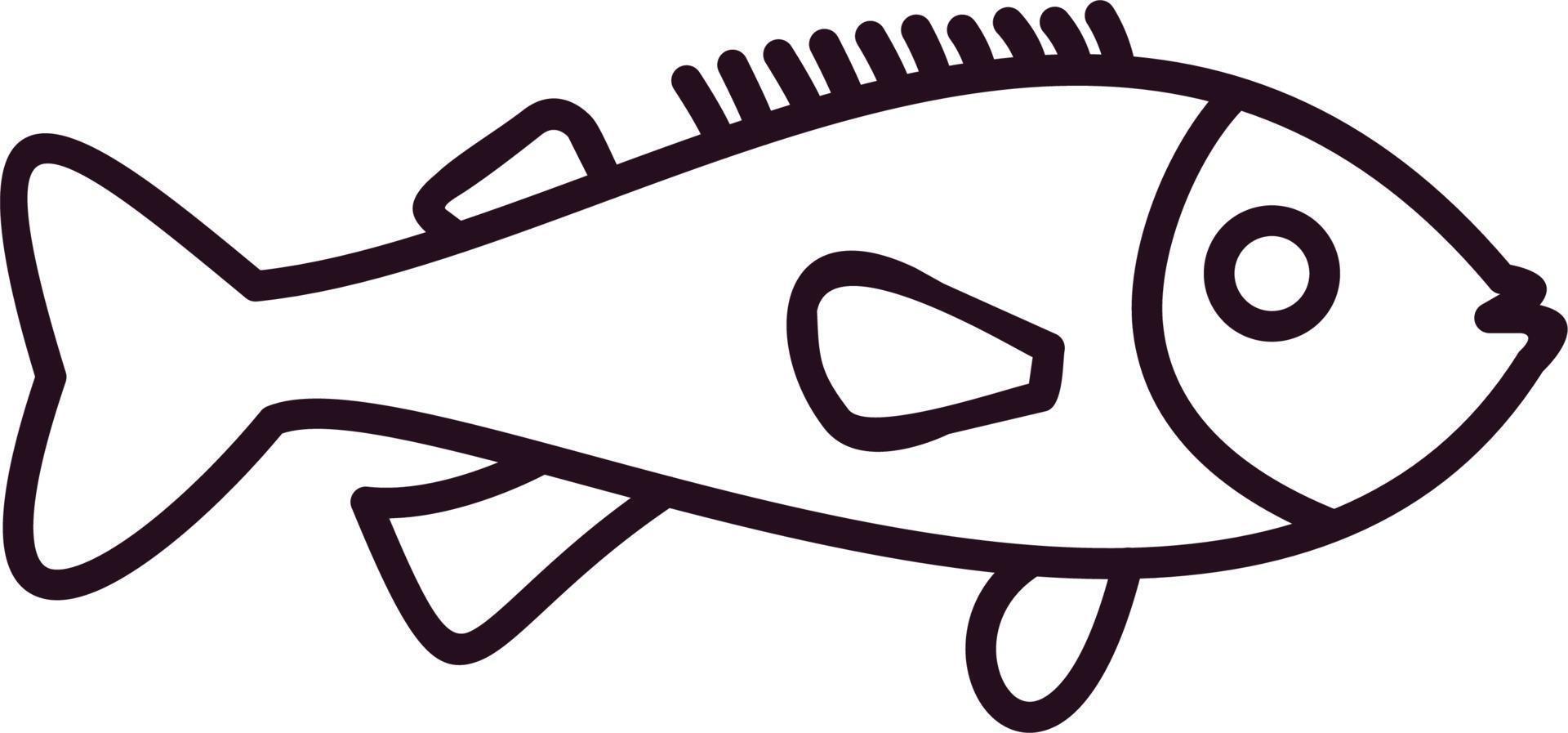 Rock Fish Vector Icon