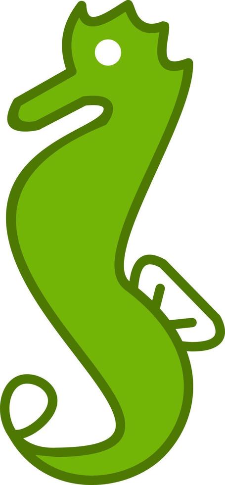 Sea Horse Vector Icon