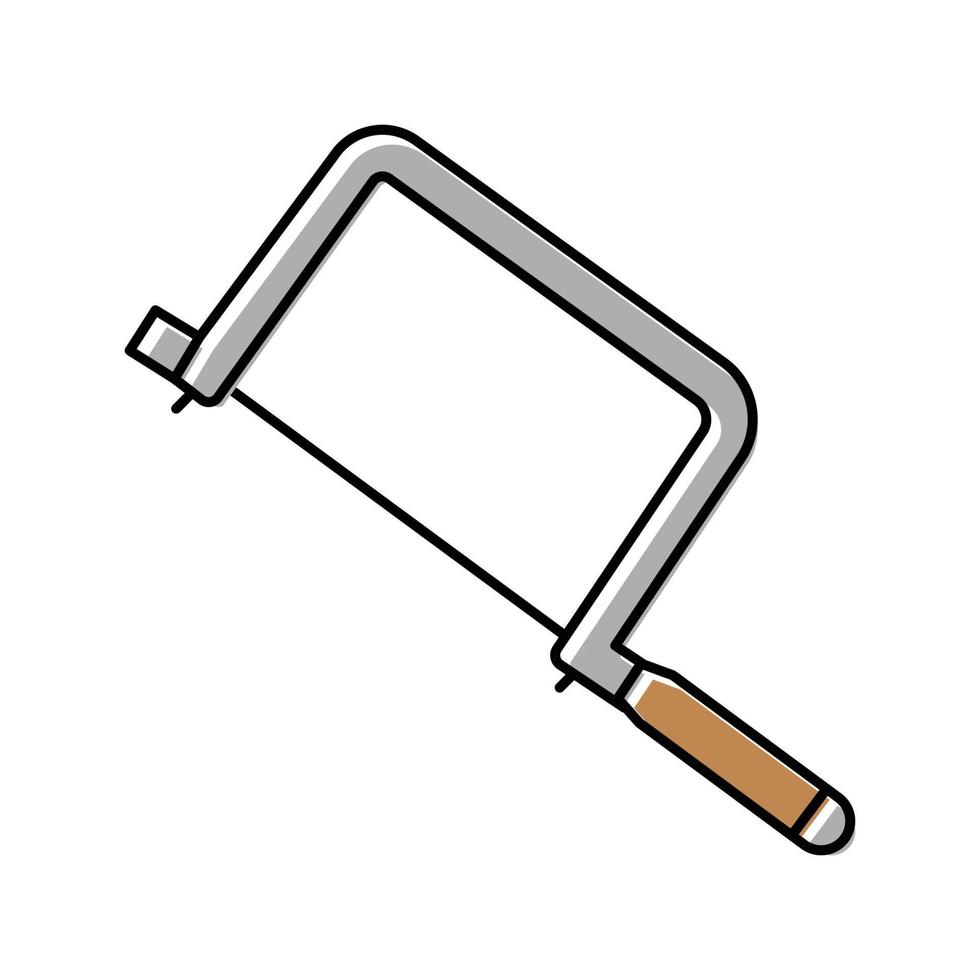 coping saw color icon vector illustration