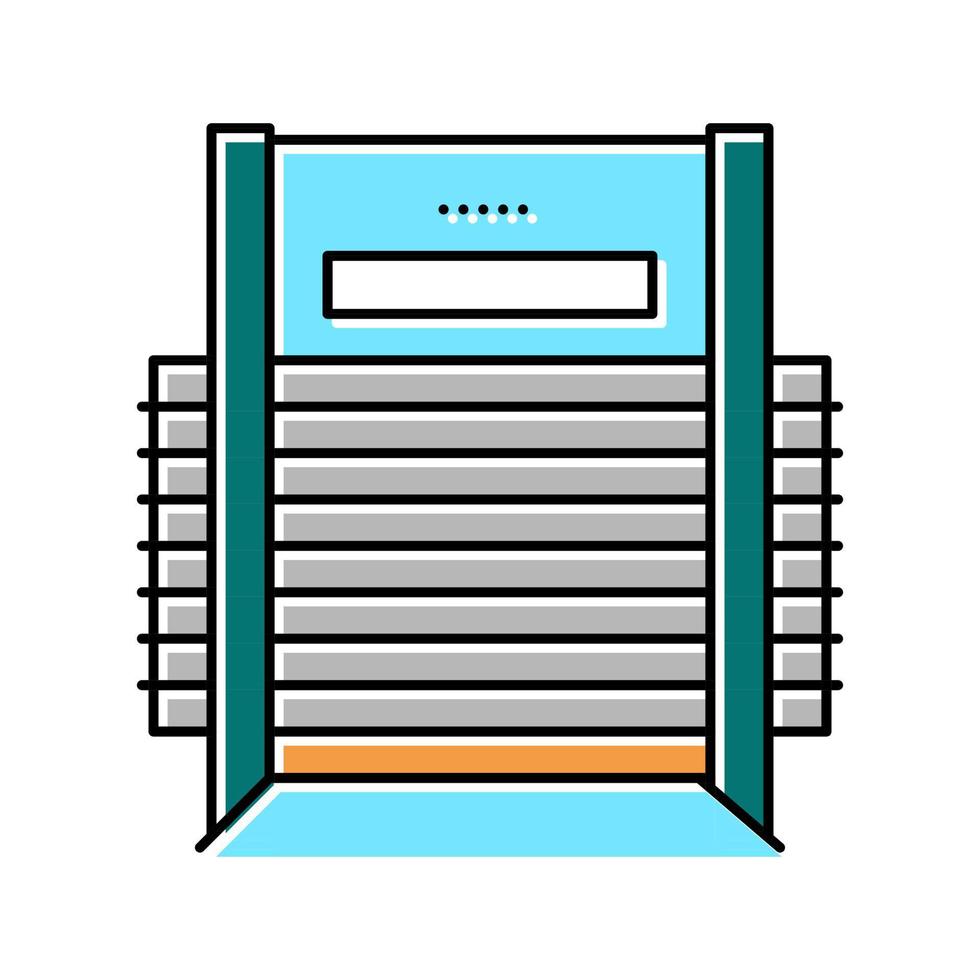 veneer dryer machine color icon vector illustration