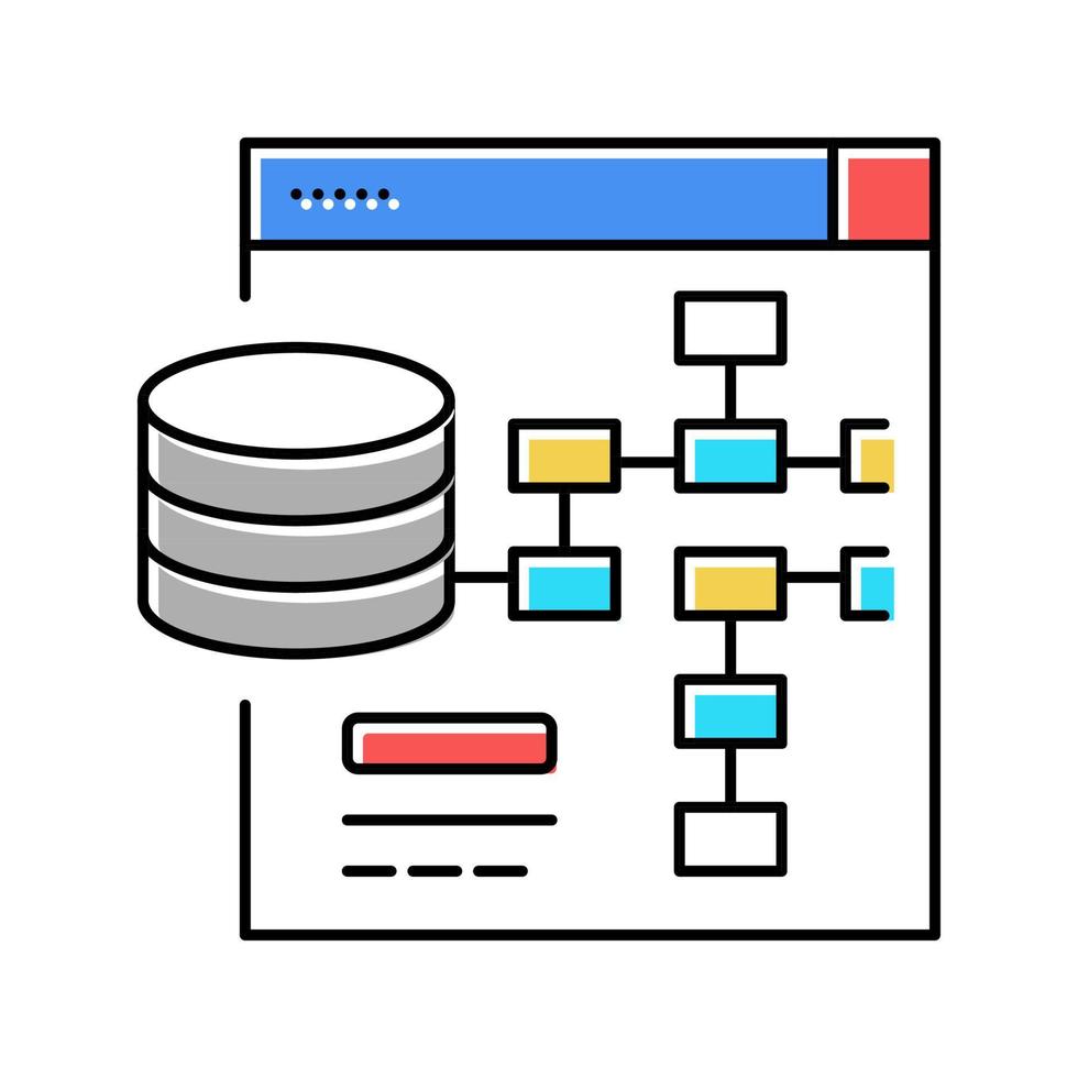 digital processing color icon vector illustration flat