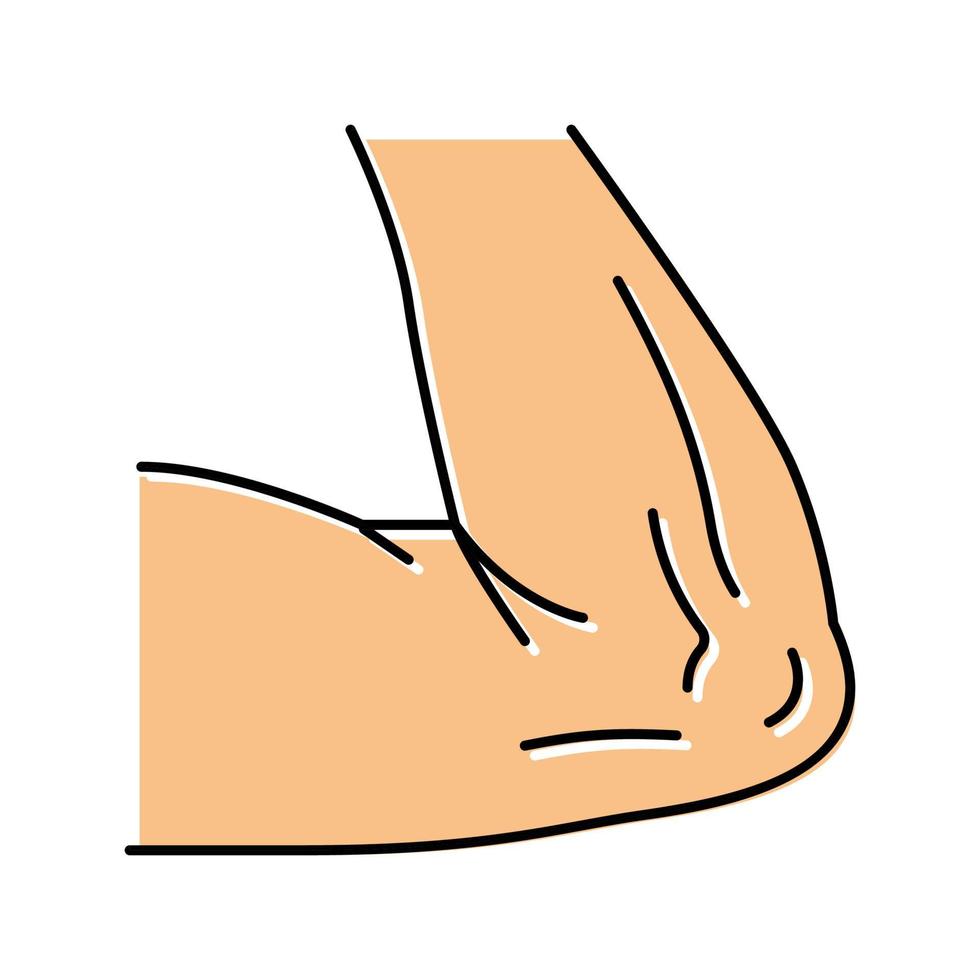 elbow body color icon vector illustration