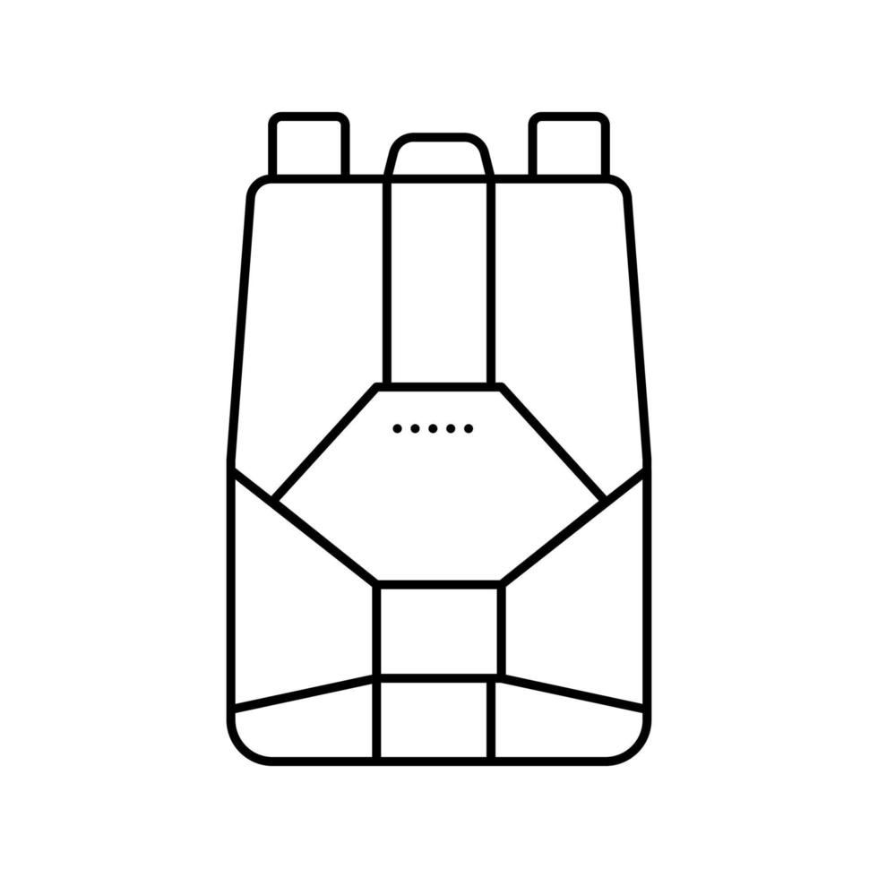 parachute tool line icon vector illustration