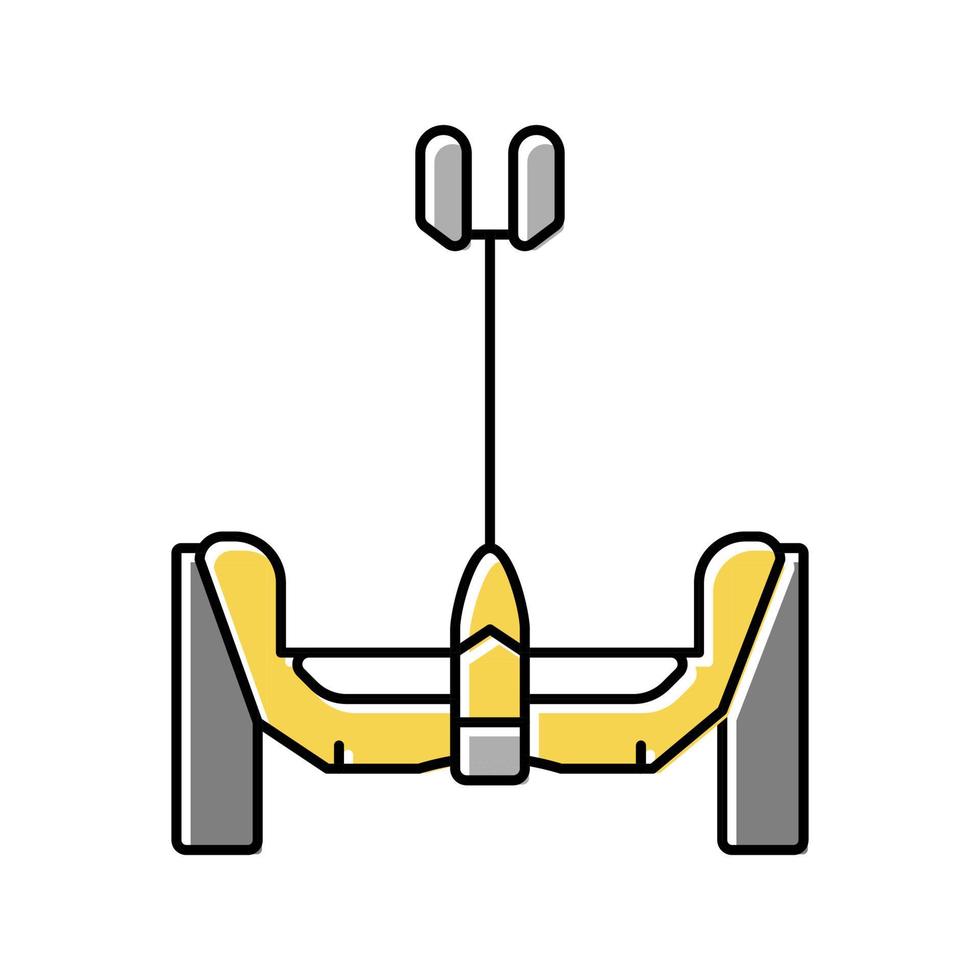segway vehicle color icon vector illustration