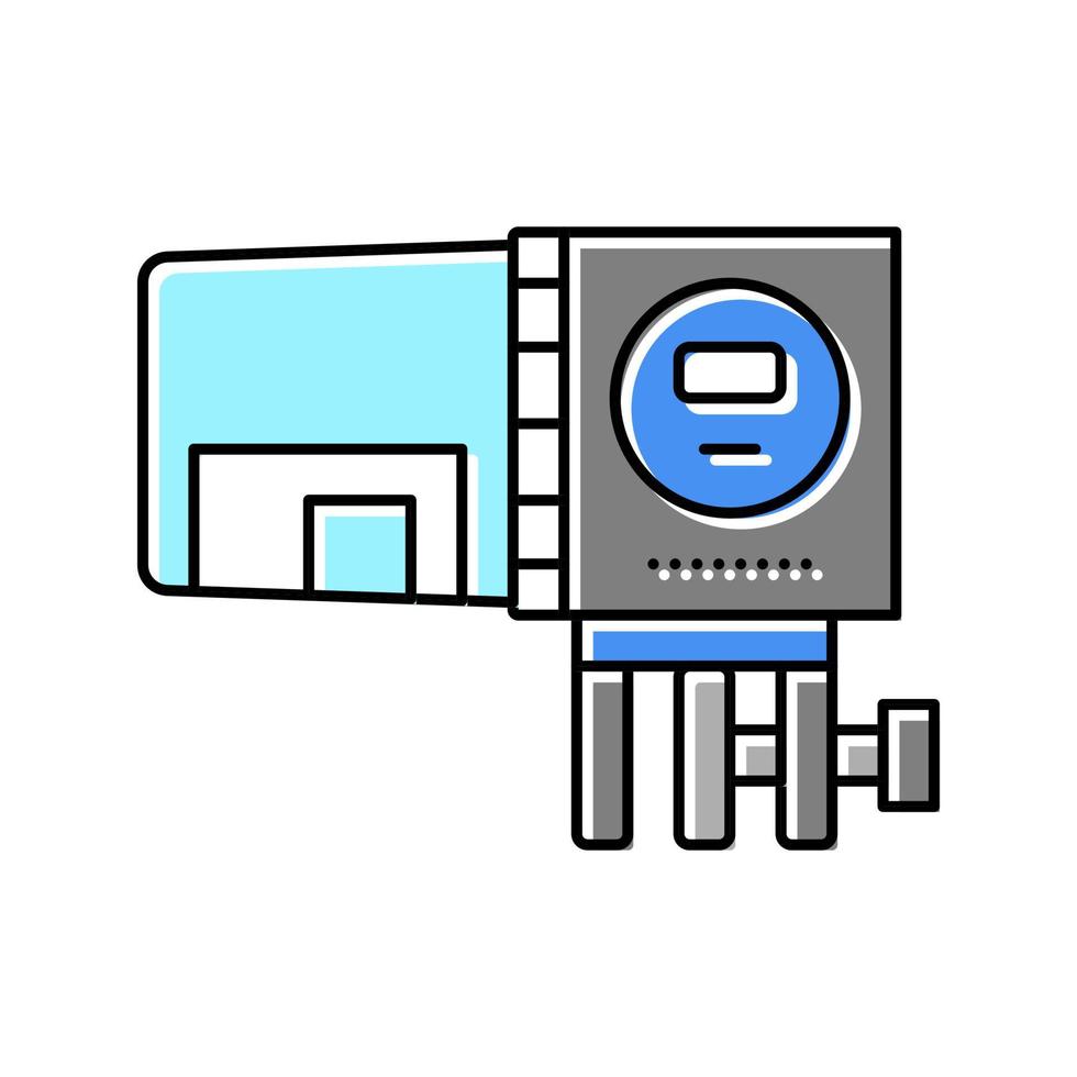 feeder aquarium fish color icon vector illustration