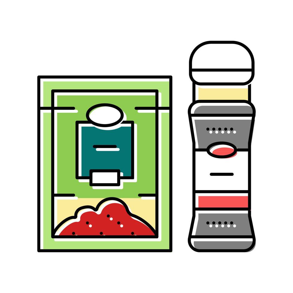 spice pepper color icon vector illustration