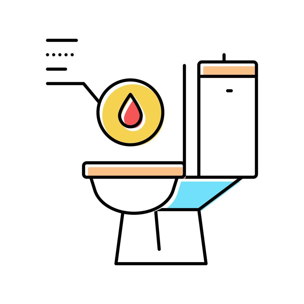 urine with blood color icon vector illustration