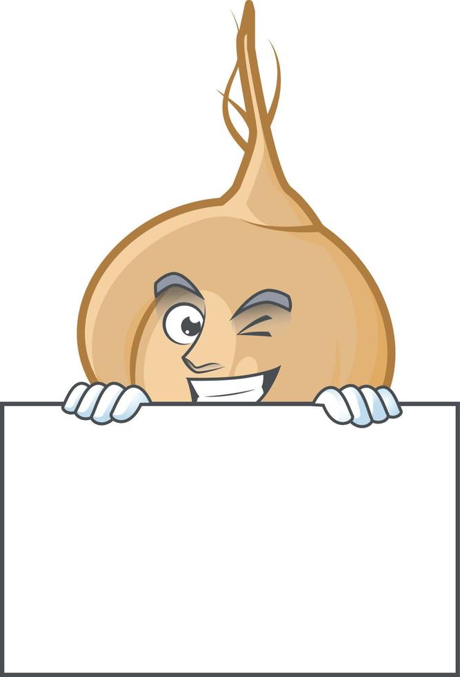 Jicama cartoon mascot style vector