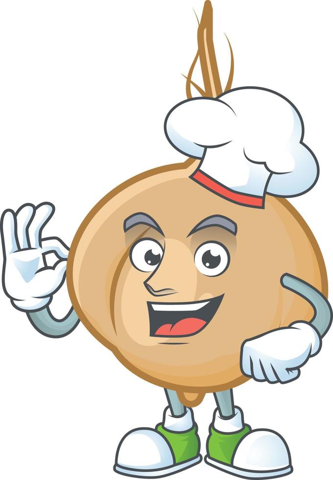 Jicama cartoon mascot style vector