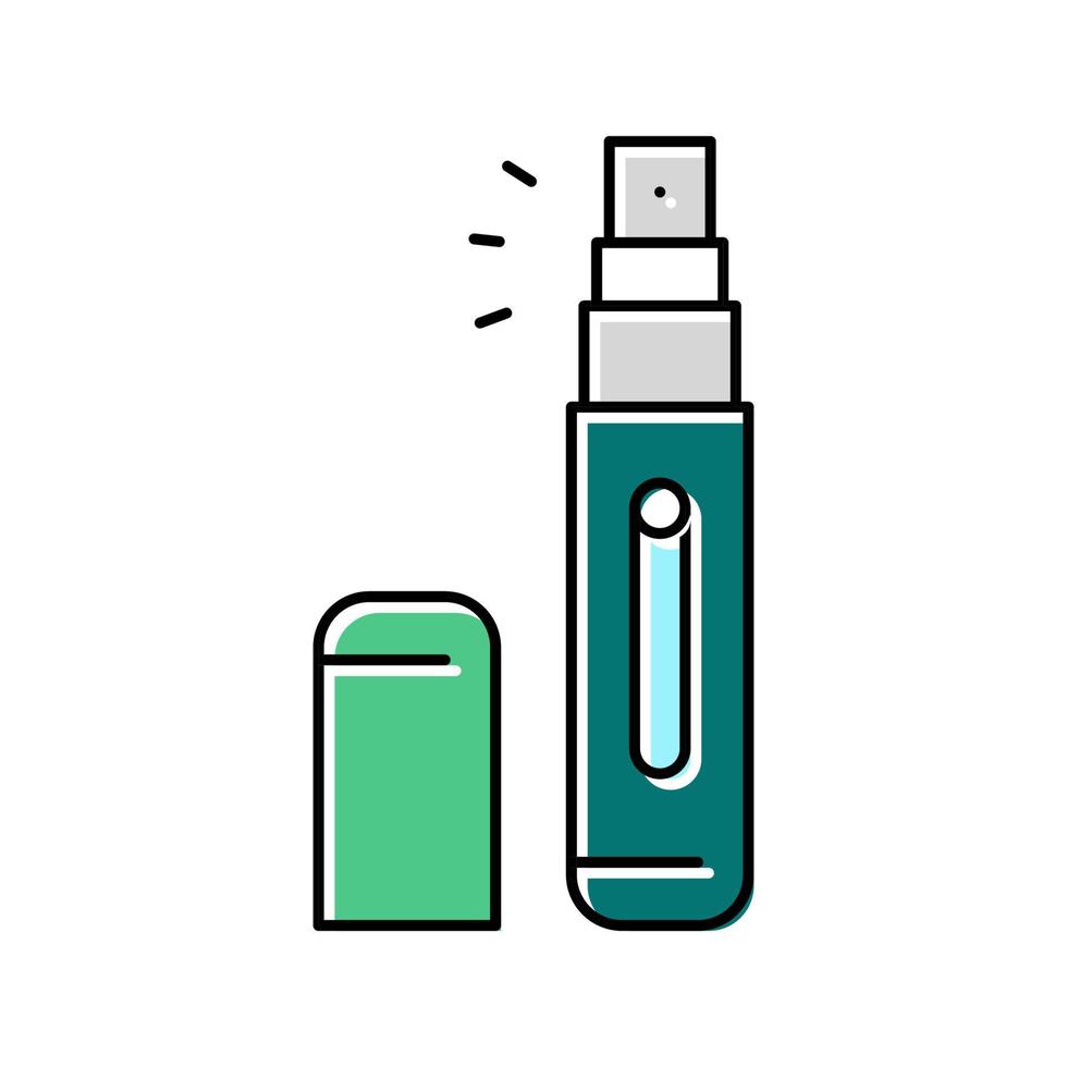 atomizer perfume color icon vector illustration