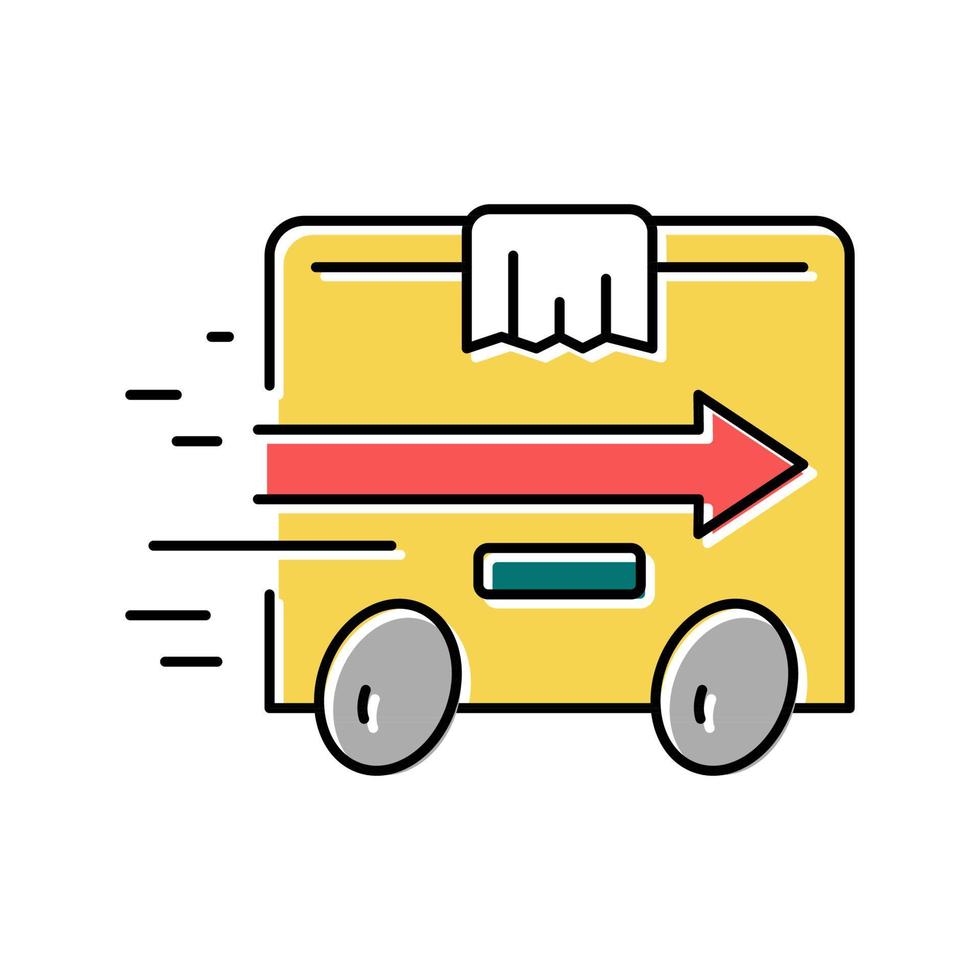 express delivery color icon vector illustration