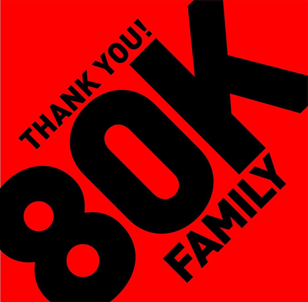 Thank you 80k family. 80k followers thanks.Ram ram print textile pattern. vector