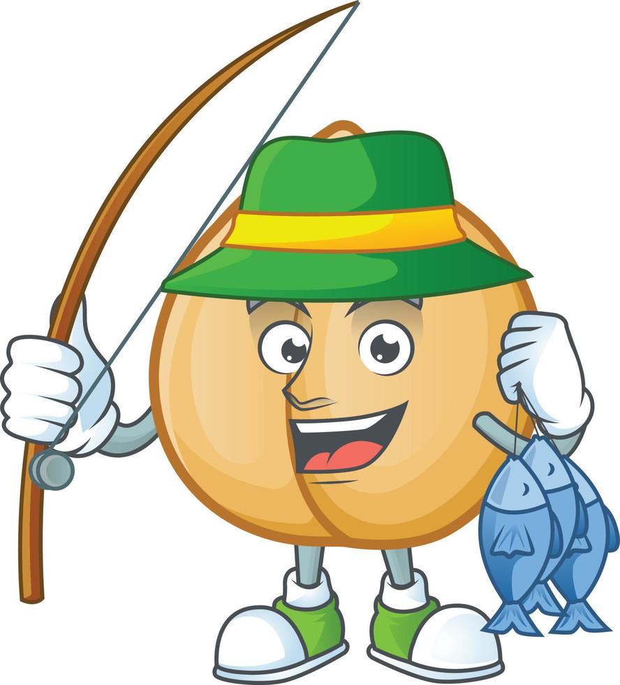Chickpeas cartoon mascot style vector