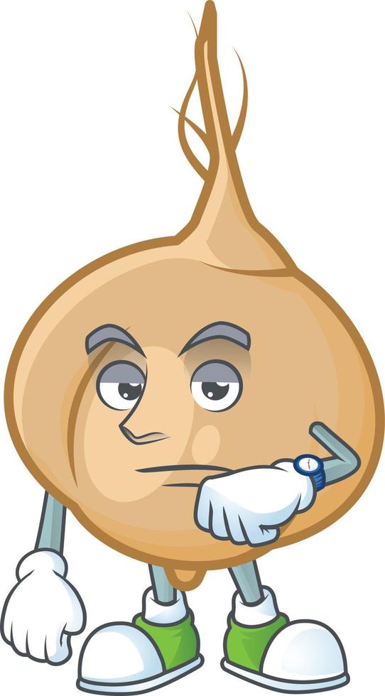 Jicama cartoon mascot style vector