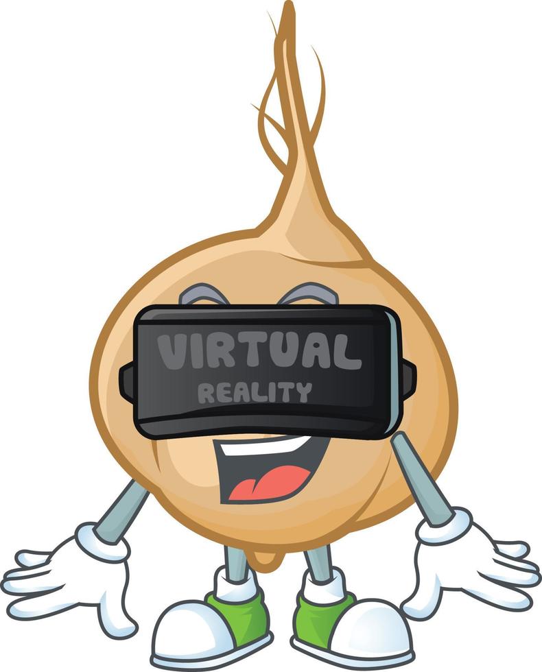 Jicama cartoon mascot style vector