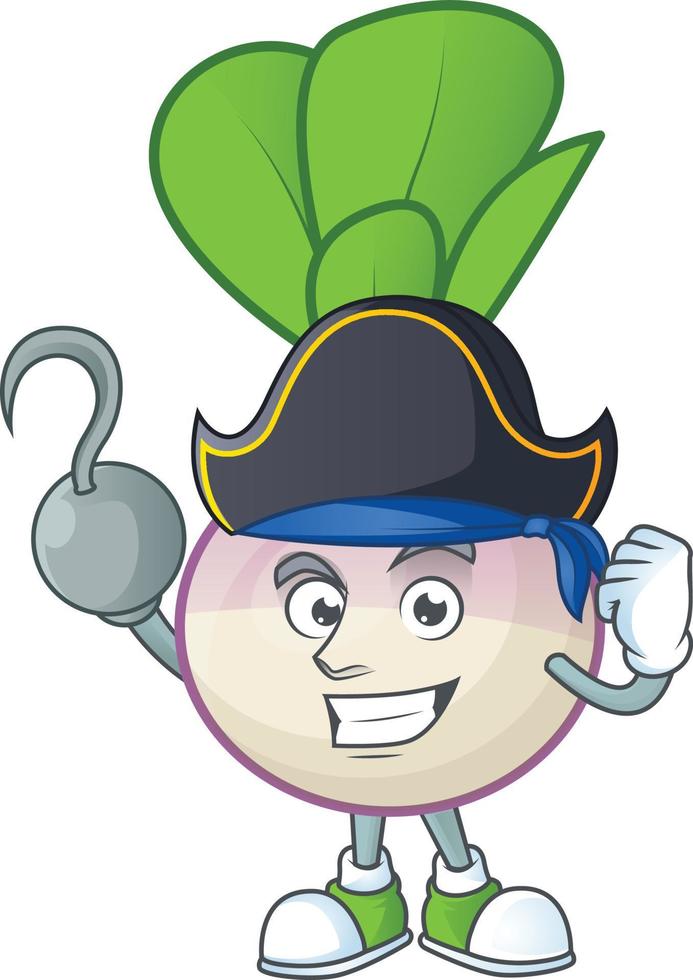 Turnip cartoon character style vector