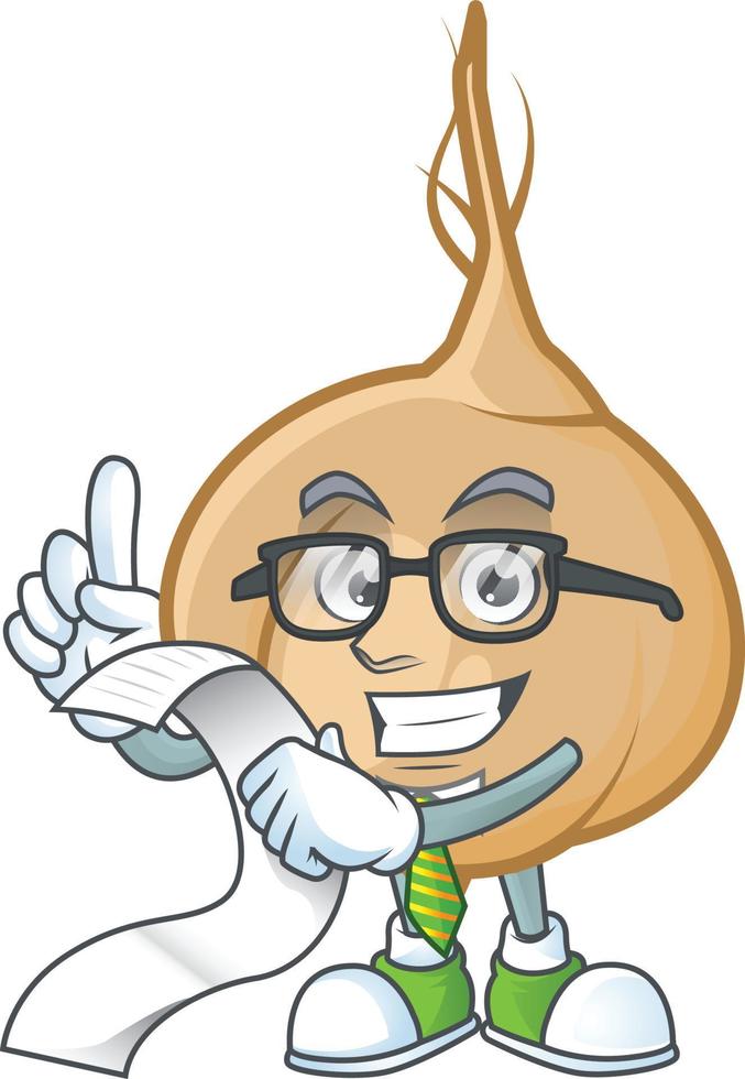 Jicama cartoon mascot style vector