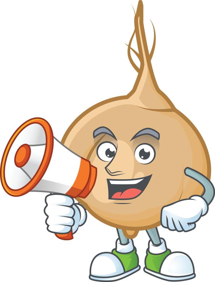 Jicama cartoon mascot style vector