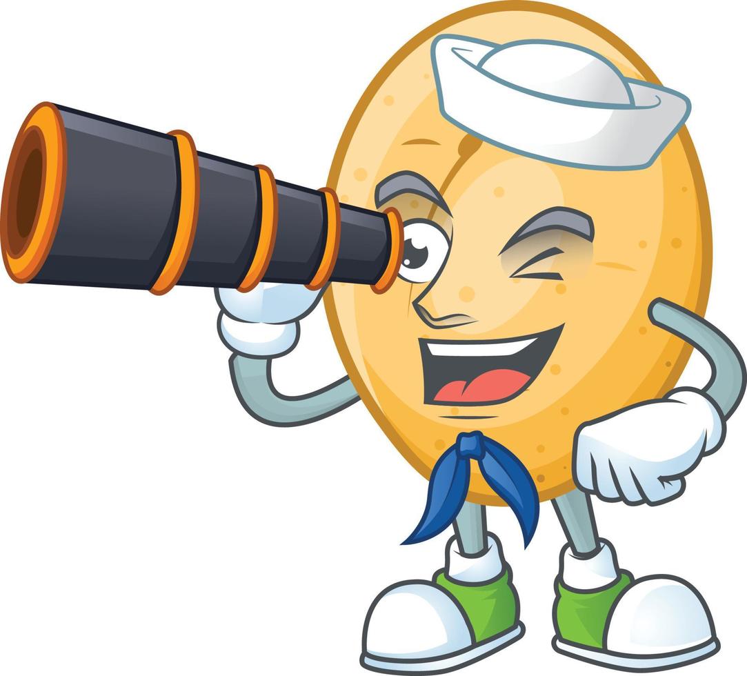 Shallot cartoon character style vector