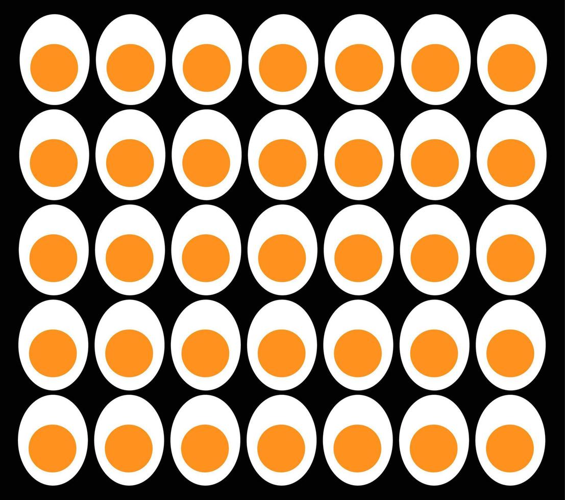 Cut Eggs background vector. Cut eggs texture. vector