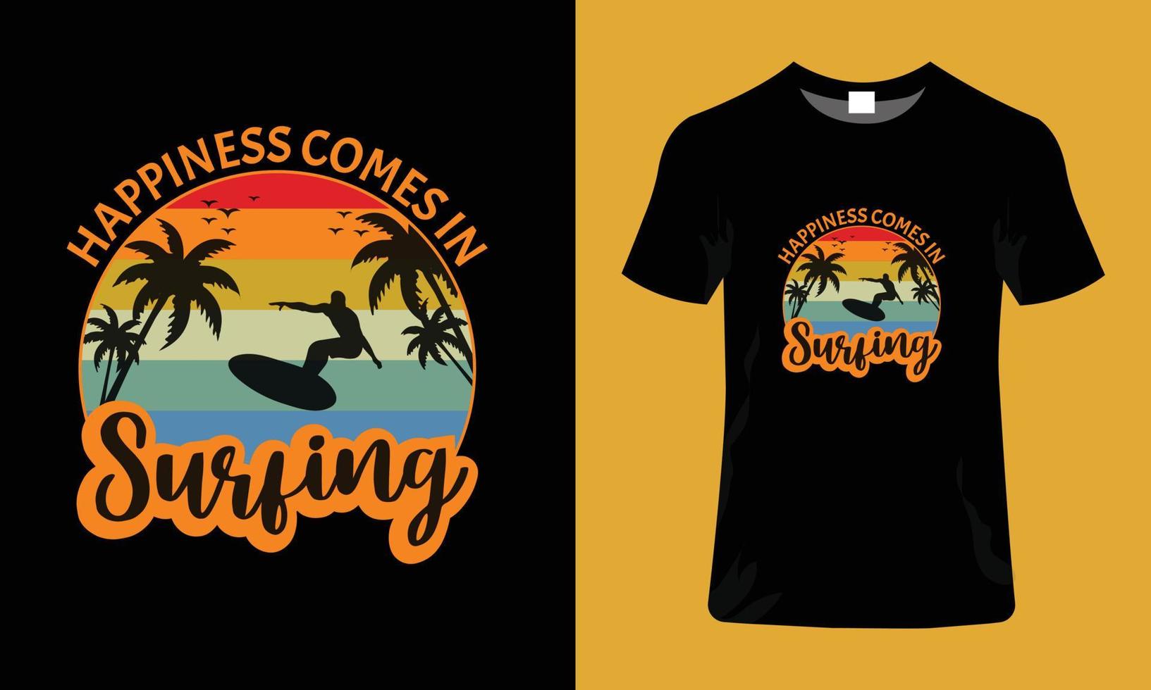 Surfing t shirt design vector illustration for t shirt design