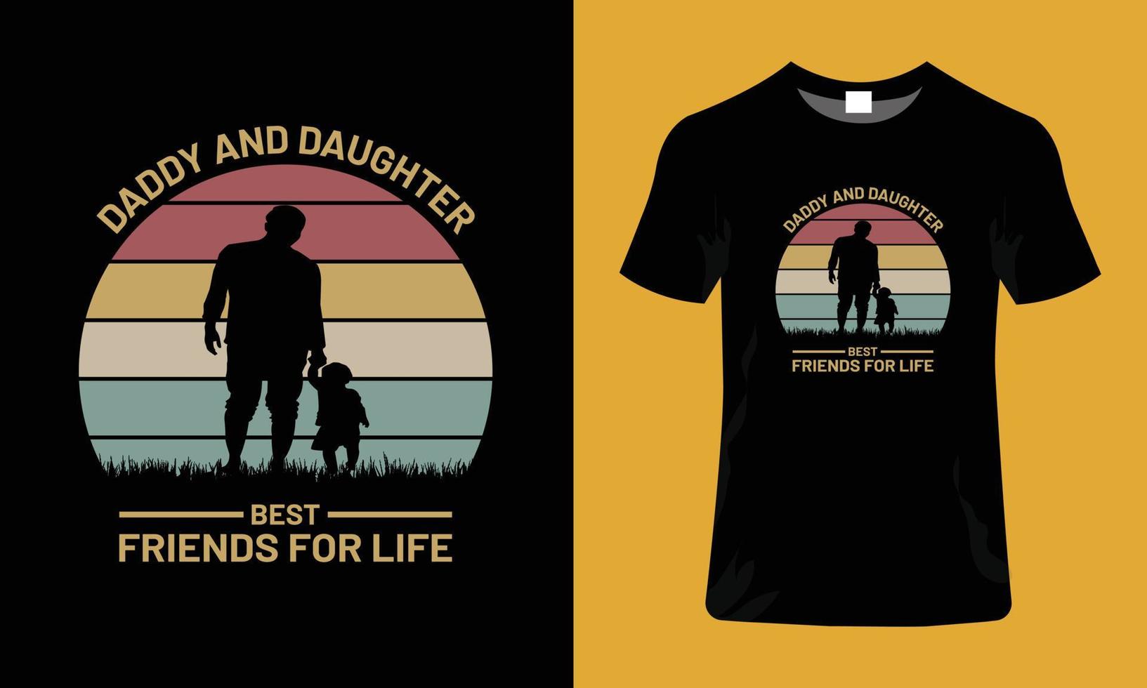 Dad t shirt design fathers day t shirt dad and daughter shirt vector
