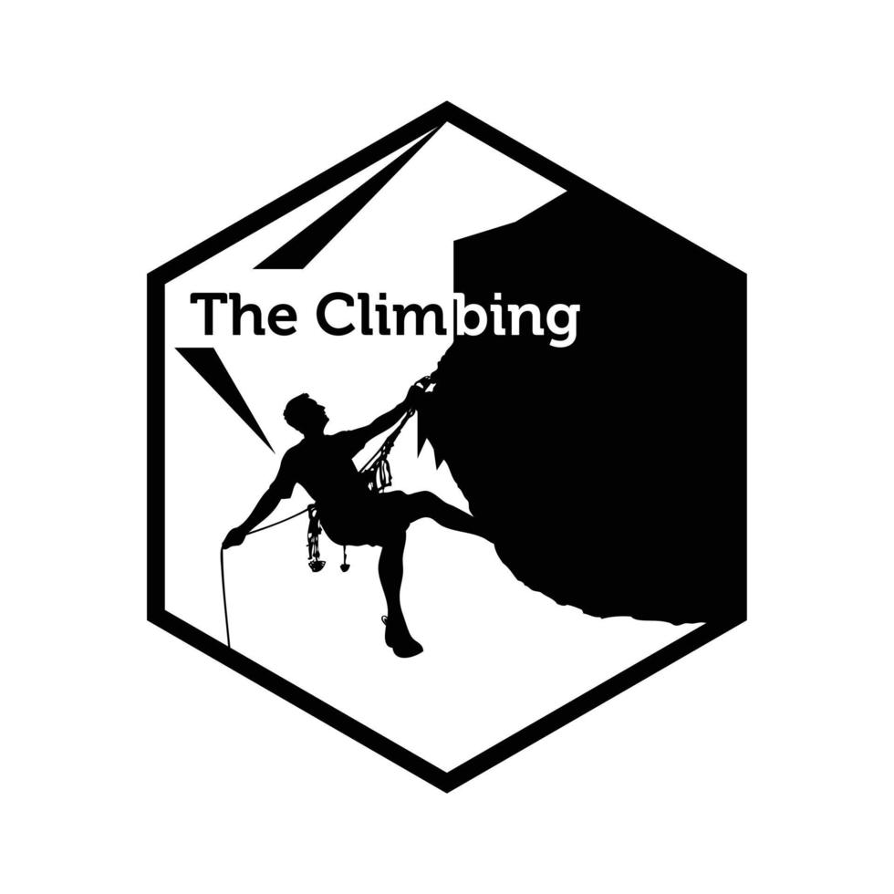 Climbing icon isolated on white background. Climbing icon simple sign vector