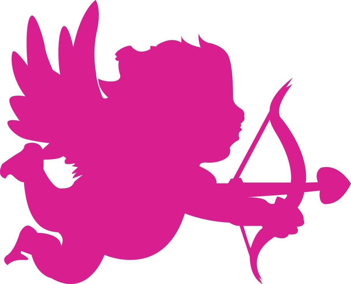 Cupid Of Valentine Vector File With Arrow