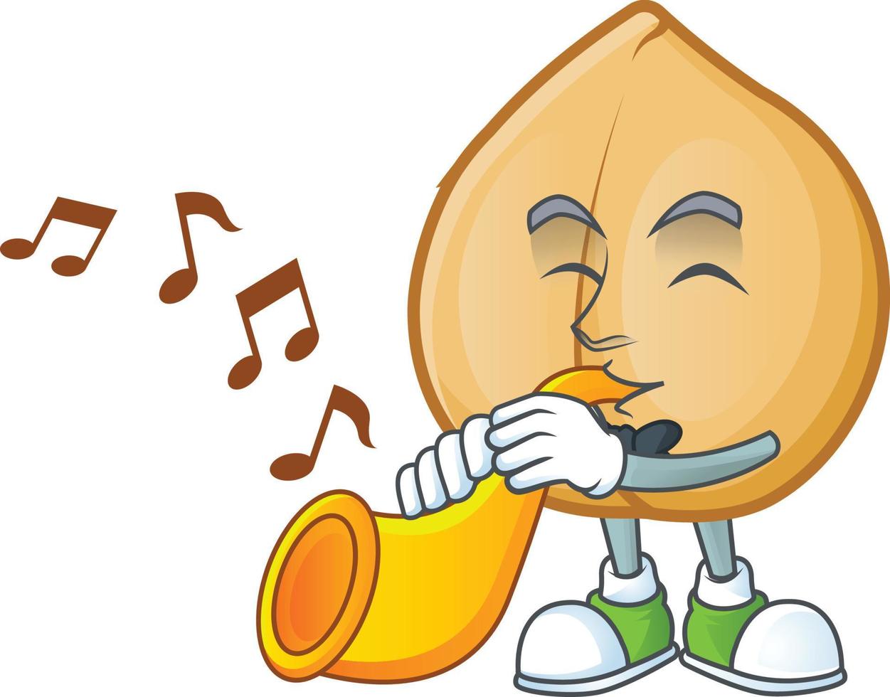Chickpeas cartoon mascot style vector