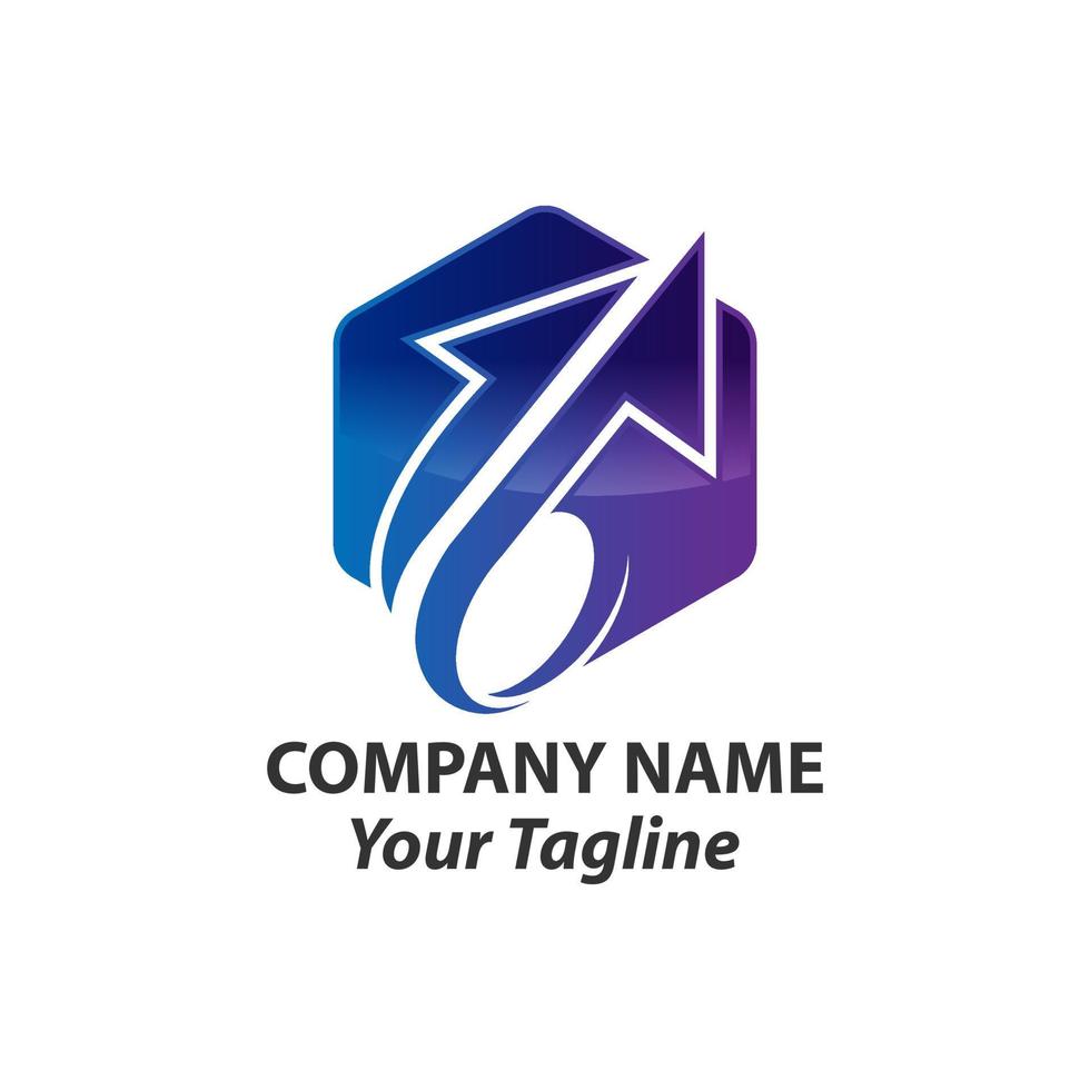 Business trend - vector logo template concept illustration. Development sign. Abstract arrow. Design element