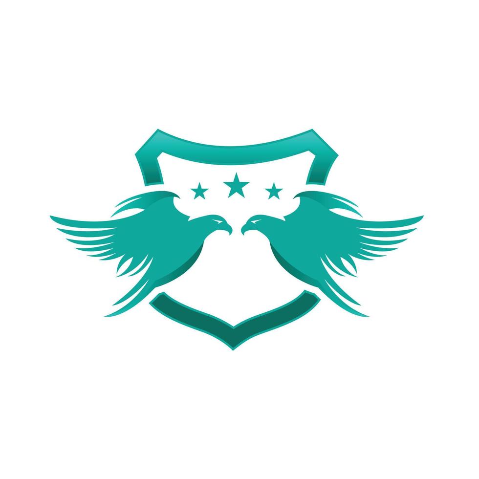 eagle soaring rising Wings Logo design vector template.Luxury corporate heraldic flying Eagle Phoenix Hawk bird. Logotype concept icon.