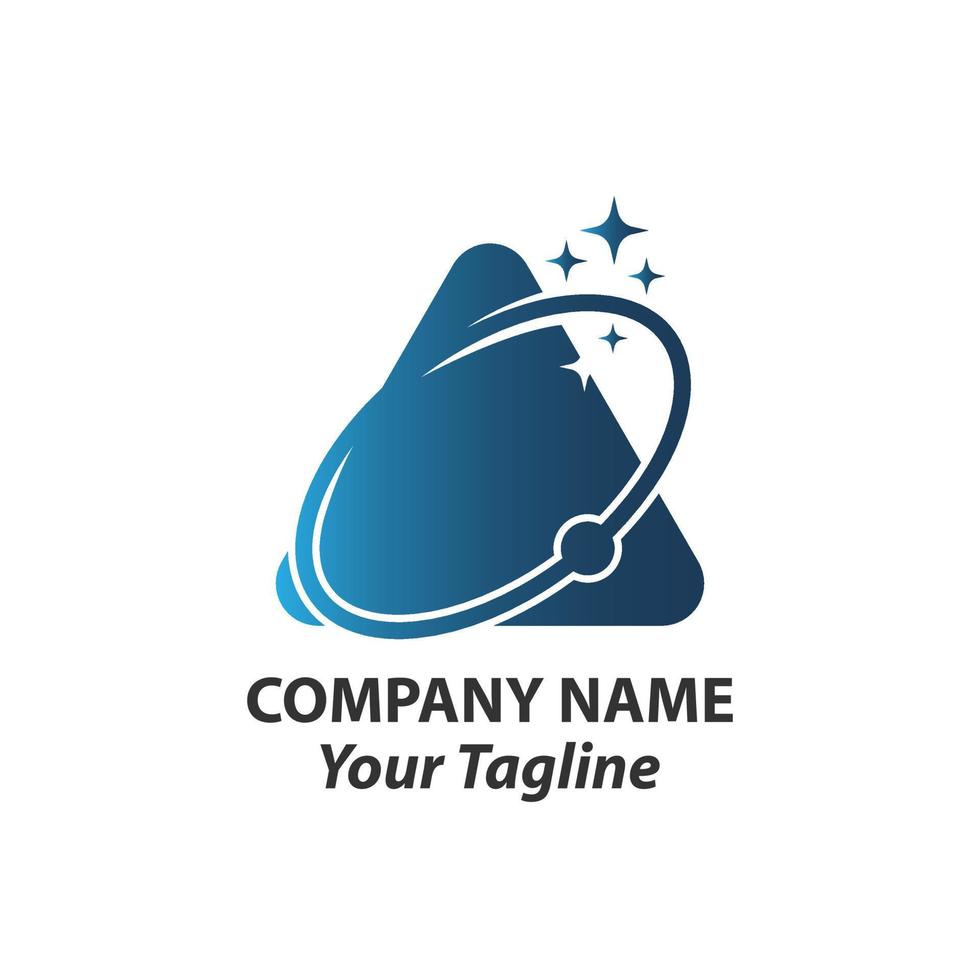 Orbit Tech Logo Template Design. Creative Vector Emblem, for Icon or Design Concept.